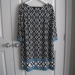 INC International Concepts dress, with ¾ length sleeves. Excellent condition